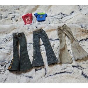 Bratz Doll Clothes Lot Jeans Tops‎ Flare Pants 2000s Fashion MGA Mix